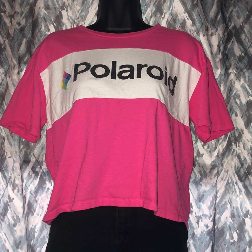 Pink Polaroid Top